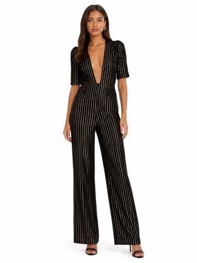 MISHA Collection Natalia Velvet Pantsuit Jumpsuit